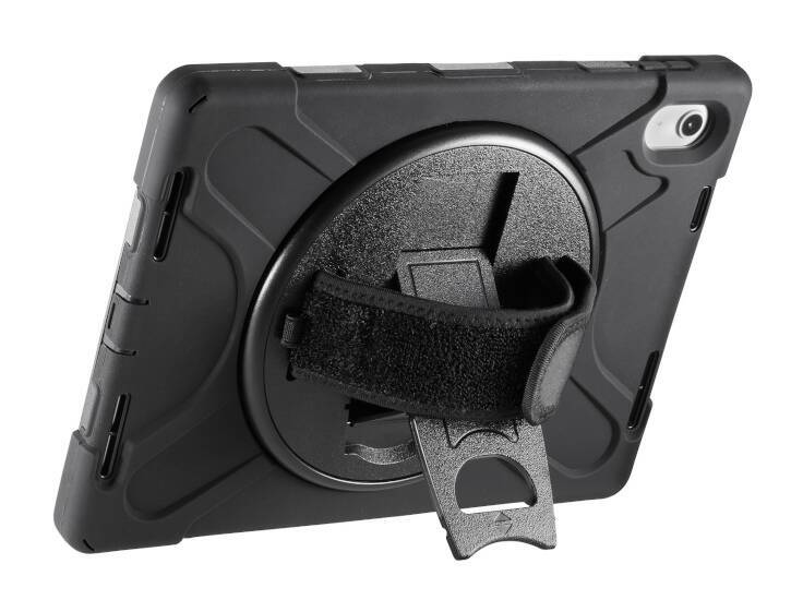 サンワサプライ、ショルダーベルト付きで360°回転ハンドルを備えたiPad用ケースを発売