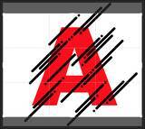 「動きを感じるロゴを作る（斜線をデザイン処理してアニメーション風に見せる表現方法）」の画像17