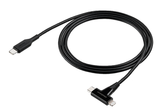USB Type-CとLightningを1本にまとめた2in1の急速充電ケーブルがサンワダイレクトに登場