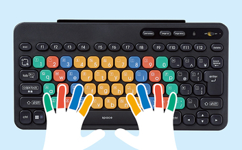 エレコム、工夫された配色の子ども向けパソコン学習用キーボード「KEY PALETTO」を発売