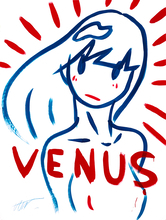 VENUSの作品で夏の楽しさが表現された天野タケル氏の個展「花とヴィーナス -Venus & Flowers-」