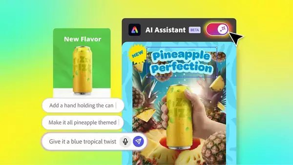 アドビ、Adobe Expressに対話型の新しいAIアシスタント機能を追加 〜さらなる創造性を支援〜