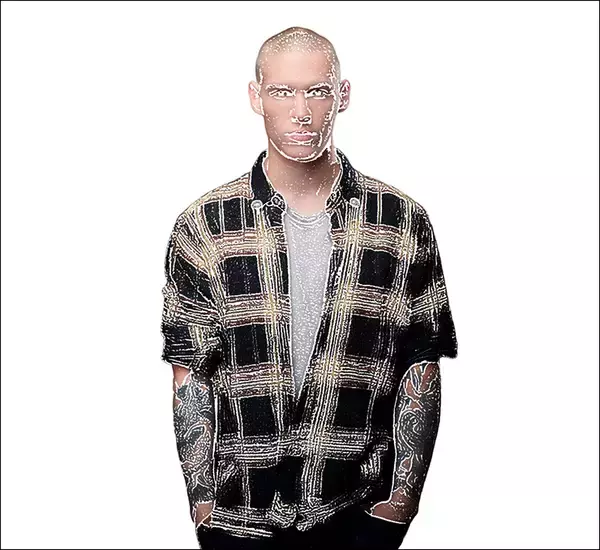 「Photoshopで木版画風のビジュアルを表現（木版画／写真加工）」の画像