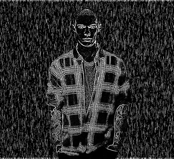 「Photoshopで木版画風のビジュアルを表現（木版画／写真加工）」の画像