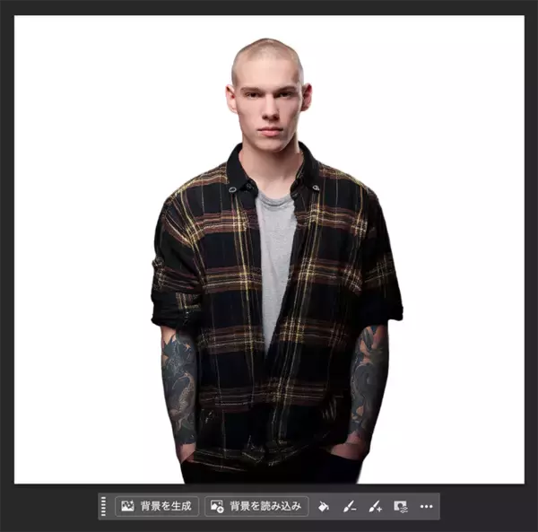 「Photoshopで木版画風のビジュアルを表現（木版画／写真加工）」の画像