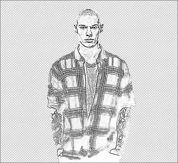 「Photoshopで木版画風のビジュアルを表現（木版画／写真加工）」の画像