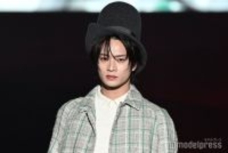 ACEes浮所飛貴、地元でランウェイデビュー 縦長ハットで力強い眼差し【TGCあいち・なごや2026】
