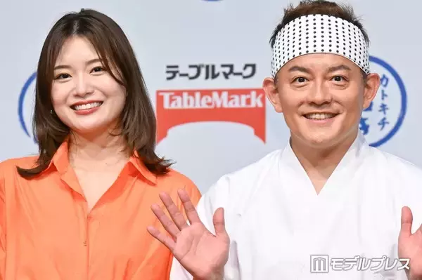 スピードワゴン井戸田潤＆蜂谷晏海、“ラブラブ”夫婦ショットに反響「お似合いの2人」「幸せが溢れてる」