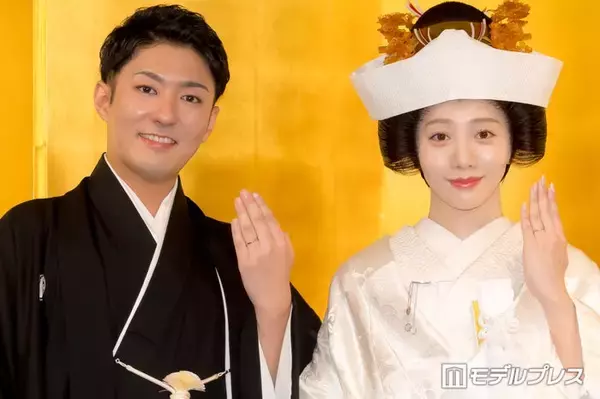元乃木坂46能條愛未＆中村橋之助、和装の神前式ショット公開 紋付羽織袴・白無垢姿に「なんて美しい夫婦ショット」「映画を観てるよう」の声