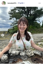 元NHK沖縄キャスター・竹中知華アナ、ショーパン姿で大胆美脚見せ「神スタイル」「爽やかで素敵」と絶賛の声