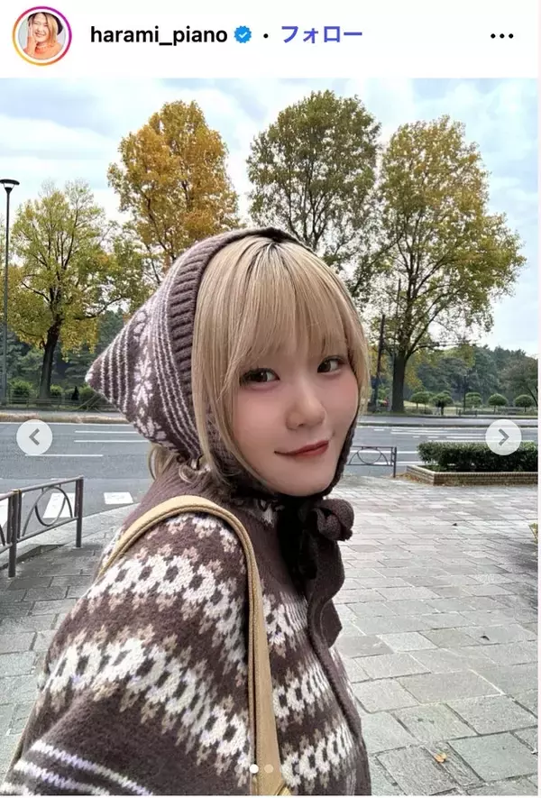 ハラミちゃん、色白美脚透けるカジュアルドレス姿「雰囲気変わる」「さすがの着こなし」の声