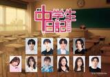「昭和の名作ドラマ、令和7年に蘇る 舞台「中学⽣⽇記2025」上演決定」の画像1