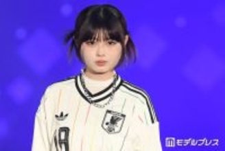 「今日好き」おひなさま（長浜広奈）、ユニフォームトップスでクールに登場 ウィンクも披露【サツコレ2026S/S】