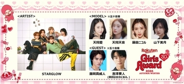 STARGLOW「ガルアワ」初出演 藤田ニコル・山下美月ら追加出演者解禁【Rakuten GirlsAward 2026 A/W】