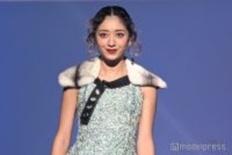 みちょぱ、前髪カールでゴージャスな雰囲気 スパンコールドレスで輝く【TGC広島2025】