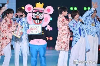 「ぽかぽか」まんぷく昼太郎がランウェイデビュー SHOW-WA・MATSURI＆観客28,500人と“ぽかぽかポーズ”も【関コレ2026S/S】