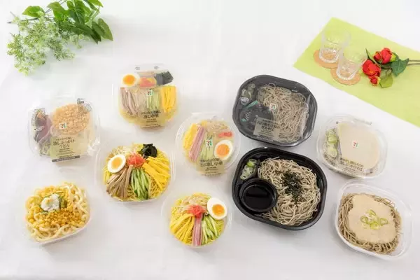 「セブン定番の冷たい麺5品、順次リニューアル登場 ざるそばが“過去最高”のだしつゆと食べやすさに」の画像