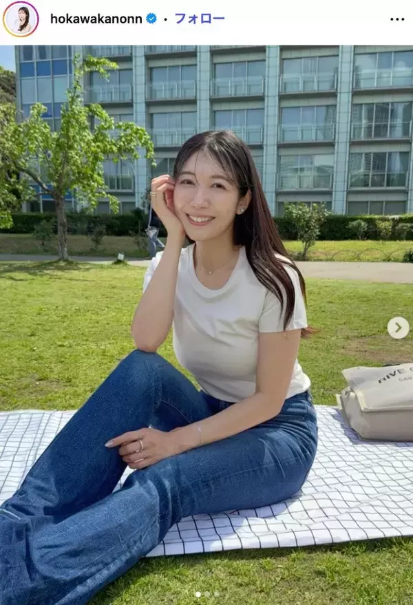 気象予報士・穂川果音、ショートパンツ姿で美脚披露 高身長の「3cmソールルール」も明かす 「健康的で素敵」「凄く参考になる」と反響