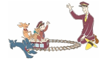 阪急電車「おさるのジョージ」とコラボ ラッピング列車やスタンプラリー企画、限定グッズ全24種も