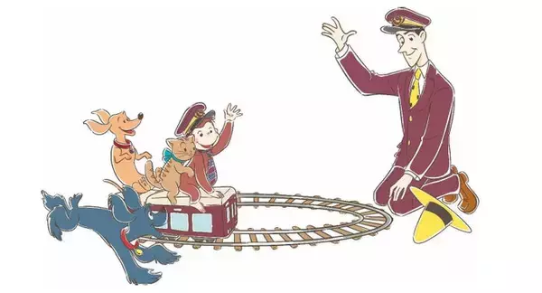 阪急電車「おさるのジョージ」とコラボ ラッピング列車やスタンプラリー企画、限定グッズ全24種も