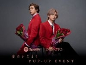 DOMOTO、POPUPイベントで計6,000本の薔薇“プレゼント” 東京&大阪が「愛のかたまり」一色に