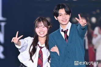 「今日好き」しゅんゆまカップル、腕組みランウェイ「今日も優真ちゃんが可愛すぎました」ラブラブ全開でぺこぱらツッコミ【関コレ2026S/S】