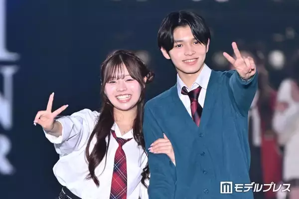 「今日好き」しゅんゆまカップル、腕組みランウェイ「今日も優真ちゃんが可愛すぎました」ラブラブ全開でぺこぱらツッコミ【関コレ2026S/S】