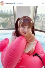 大食い女王・もえのあずき「夏フェス最高」美脚際立つミニスカ姿披露「なんでそんなにスタイルいいの？」「いつ見ても可愛い」の声