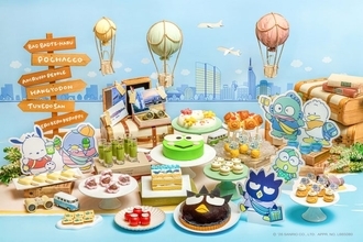 サンリオ“はぴだんぶい”がケーキやマカロンに！コラボスイーツビュッフェ福岡初開催