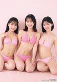 「NMB48“11期生”岡腰星来・田中れい・谷口詩乃、初グラビア披露 ビキニ姿でフレッシュさ全開」の画像1