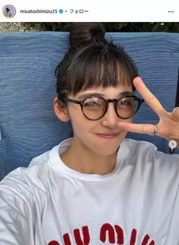 清水みさと、雪の中でのビキニ姿披露「スタイル抜群」「満喫してる」の声