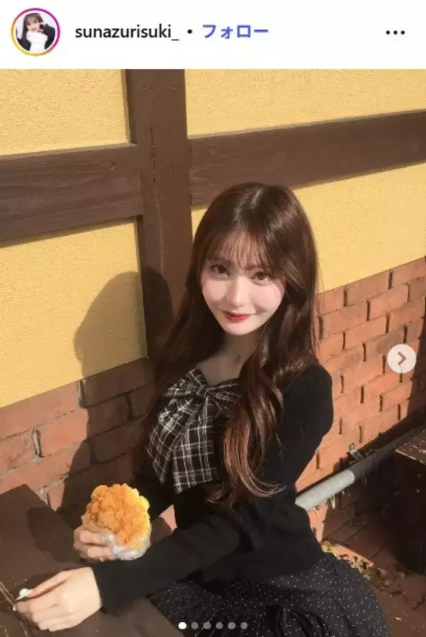 仮面高校生の妹で話題・すなずりかりん、美肩全開オフショルトップス姿に絶賛の声「ビジュ完璧」「天使降臨」