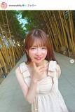 「大食い女王・もえのあずき「ぴんくこーで」膝上ミニワンピからスラリ美脚「スタイル良くて脚が綺麗」「お人形さんみたい」」の画像1