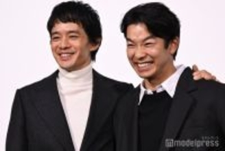 仲野太賀＆池松壮亮「ほっぺにキスまでなら」手繋ぎ登場で終始仲良しオーラ全開 アクションシーンでは“泥臭さ”意識【豊臣兄弟！】