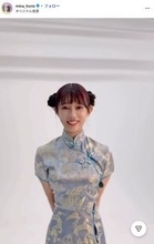 “日本一強いアナ”堀江聖夏、チャイナ服から雰囲気一変 ミニスカコーデに「破壊力すごい」「ドキドキする」の声