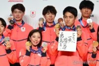 “りくりゅう”三浦璃来選手＆木原龍一選手「ミラノ五輪」金メダル獲得のご褒美は？「食事制限をしっかりやってきたんで」【TEAM JAPAN 帰国時記者会見】