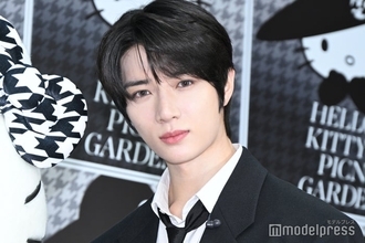 TXT・BEOMGYU（ボムギュ）黒スーツで六本木降臨 ハローキティをエスコート