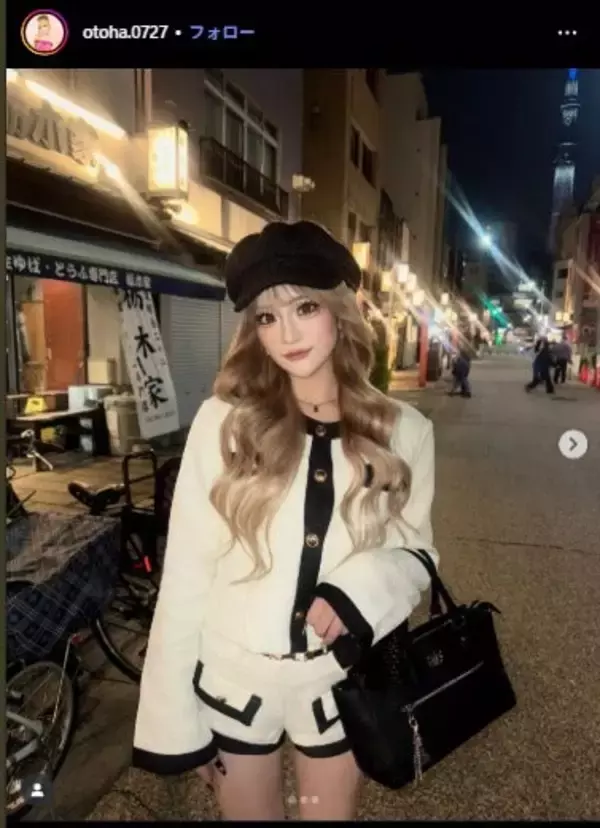 「今日好き」出身ギャル、美ウエスト際立つ“全身ピンク”へそ出しコーデ「へそピかっこいい」「スタイルレベチ」と反響