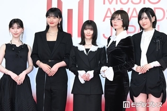 櫻坂46、森田ひかる・山崎天ら5人でレカペ登場 個性活かしたモノトーンの装い【MAJ2026】