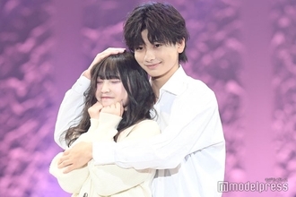 「今日好き」“かなりのカップル”河村叶翔＆相塲星音、“ほっぺにキス”で登場「チュってしてましたね？」に照れ笑い【サツコレ2025A/W】