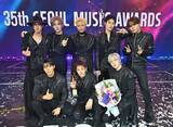 「ATEEZ「SEOUL MUSIC AWARDS」で大賞受賞 ALD1は新人賞・LE SSERAFIMは最高音源賞に」の画像1