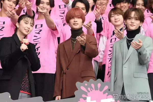 上白石萌歌＆なにわ男子・高橋恭平＆FANTASTICS中島颯太、日曜の渋谷にゲリラ降臨 不在のINI木村柾哉はパネルで登場「パンプアップしてくる」【ロマンティック・キラー】