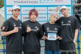 「OWV「横浜マラソン」4人でタスキ繋ぎフルマラソン完走 アンカー・佐野文哉「何か後押しになれば」」の画像1