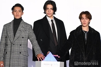 Snow Manラウール・渡辺翔太・岩本照、“男性初”けやき坂イルミネーション点灯式登場 六本木に冬の訪れ知らせる