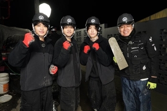 timelesz佐藤勝利・橋本将生・猪俣周杜、塗装作業に挑戦「ヒロミの大晦日リホーム」助っ人参加