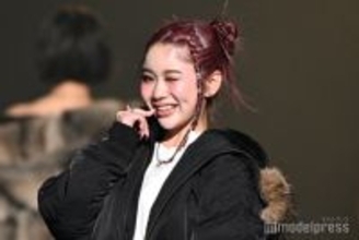 広島出身「今日好き」中島結音、鼻ピアスで雰囲気ガラリ ウィンク×あざといポーズがギャップ【TGC広島2025】