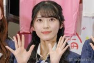 AKB48佐藤綺星、ベビーピンクのミニドレスから美脚際立つ「天使」「透明感すごい」と反響