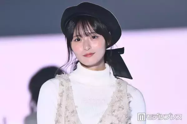 乃木坂46遠藤さくら、黒ベレー帽×大きなリボンがアクセント「お人形さんみたい」「似合いすぎ」と絶賛の声【TGC2026A/W】