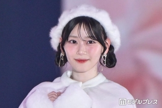 櫻坂46山下瞳月、ツインお団子×ファーベレー帽がお似合い「ホワイトコーデ可愛すぎる」「リアル天使」と反響【ガルアワ2026A/W】