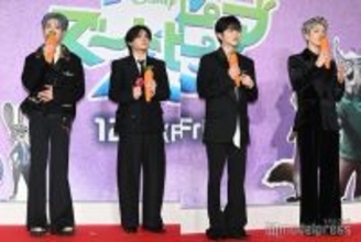 MAKI（&TEAM）・HAYATO（MAZZEL）・aoen雅久＆礼央、4人でレッドカーペット登場 MAKIは「狼」意識のスタイリング 【ズートピア２】